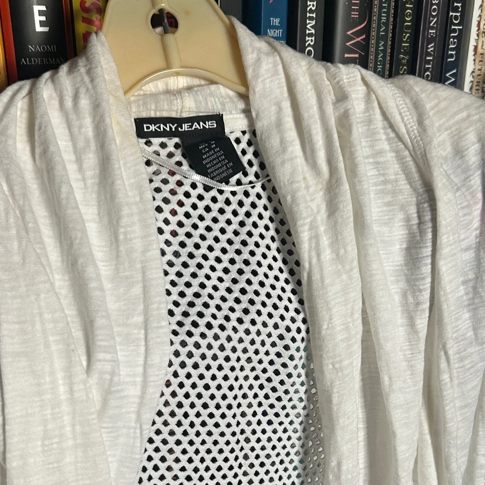 DKNY White Open Cardigan - Picture 3 of 3